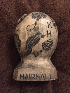 painted hair ball